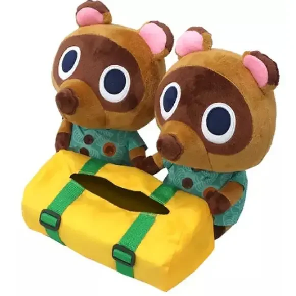 NWT Animal Crossing New Horizons Ichiban kuji Timmy & Tommy Tissue Box Plush